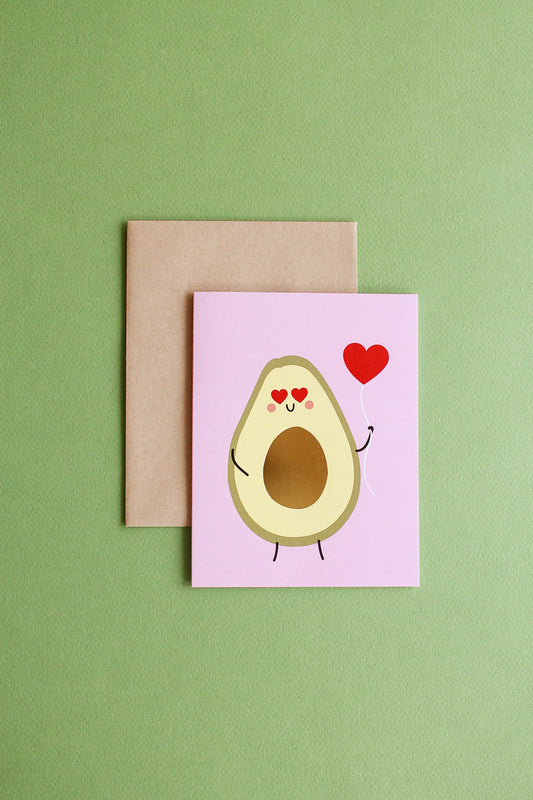 Cute Avocado Love Card