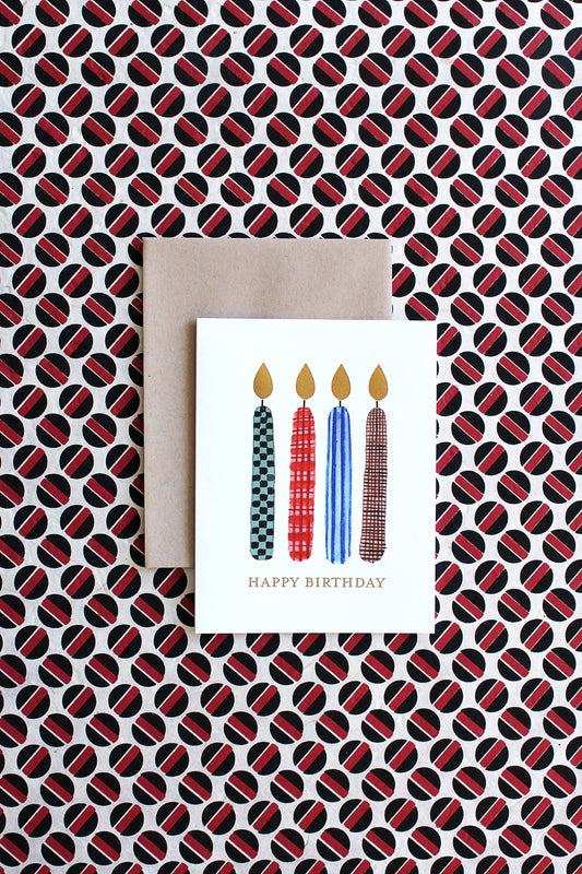 Dapper Candles Birthday Card