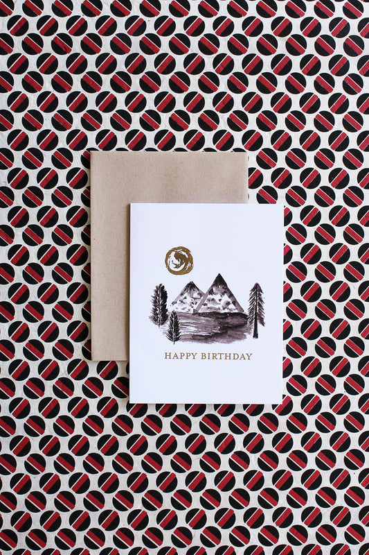 Hiking Birthday Card