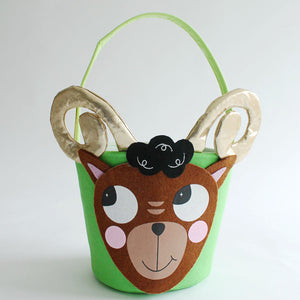 Eid al Adha Basket in the design of a ram animal. Shop at Hello Holy Days!
