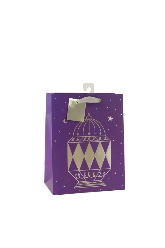Silver Foil Lantern Gift Bag by Hello Holy Days!